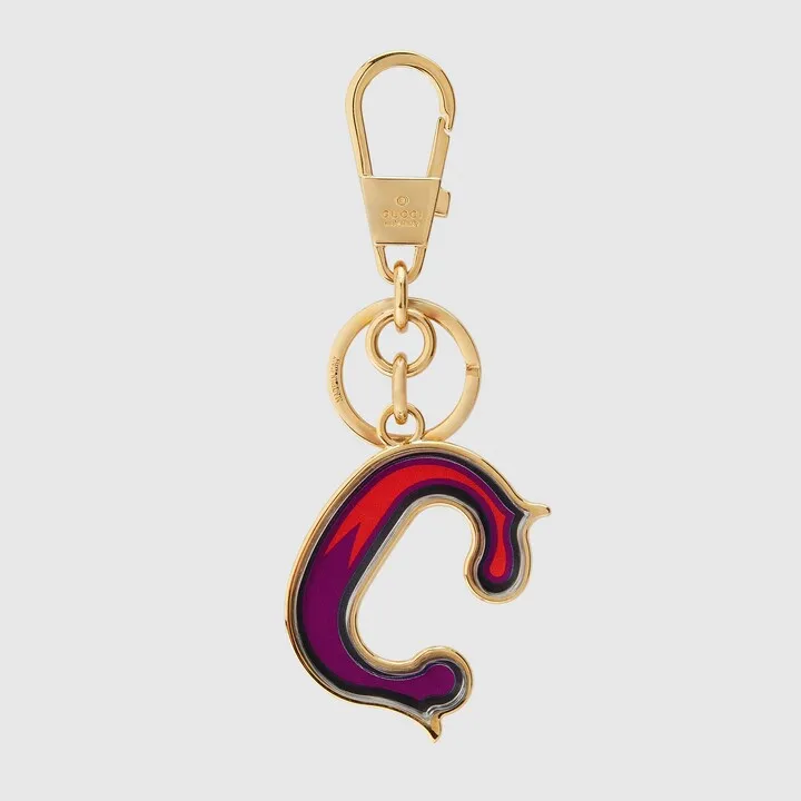 Plexiglas letter keychain