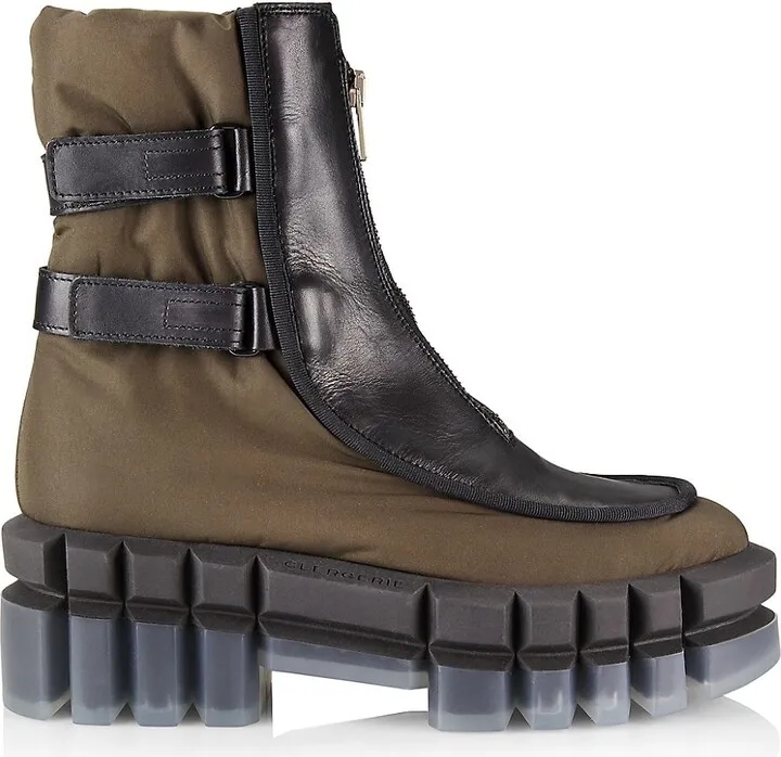 Gong Leather Lug-Sole Boots