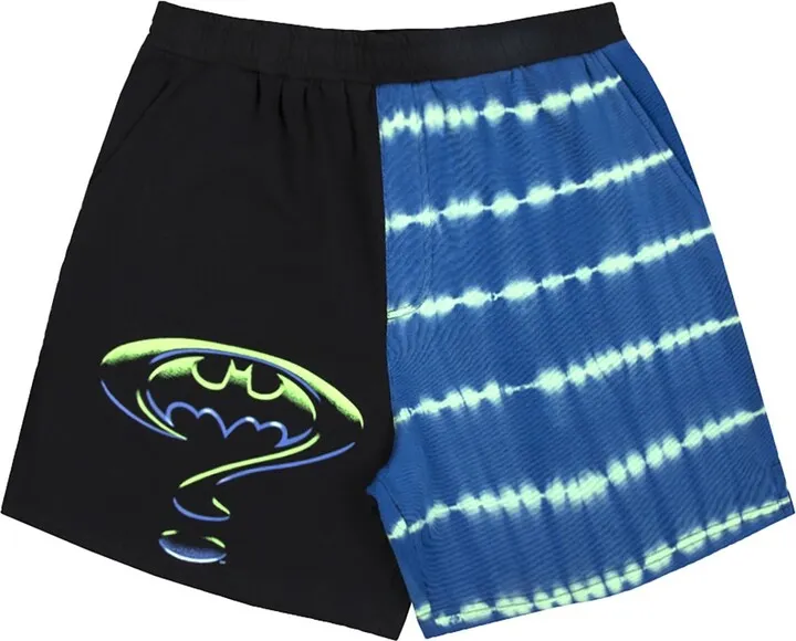 Batman Forever Movie Bat Logo Men’s Graphic Drawstring Lounge Shorts-XL