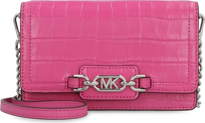 Michael Michael Kors Embossed Logo Plaque Mini Crossbody Bag