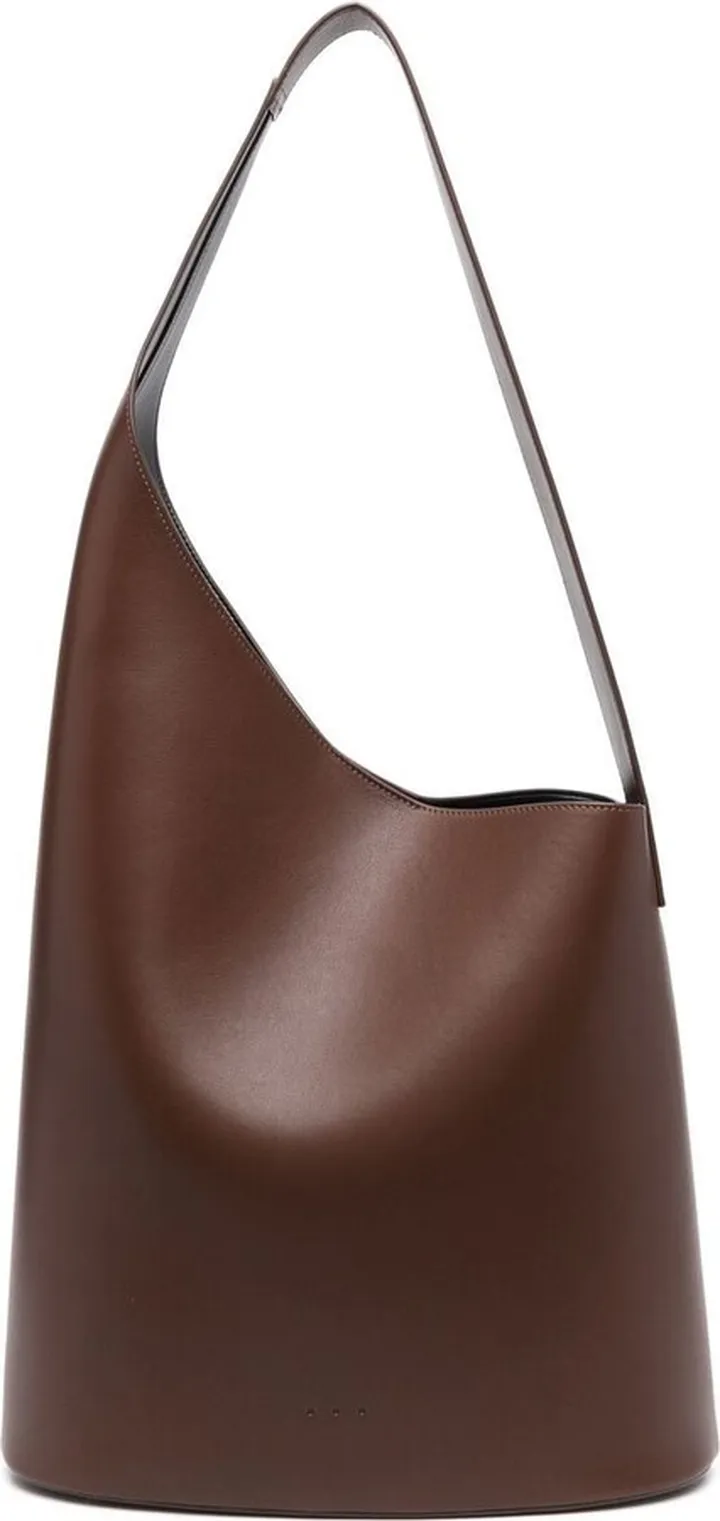 Asymmetric Leather Shoulder Bag