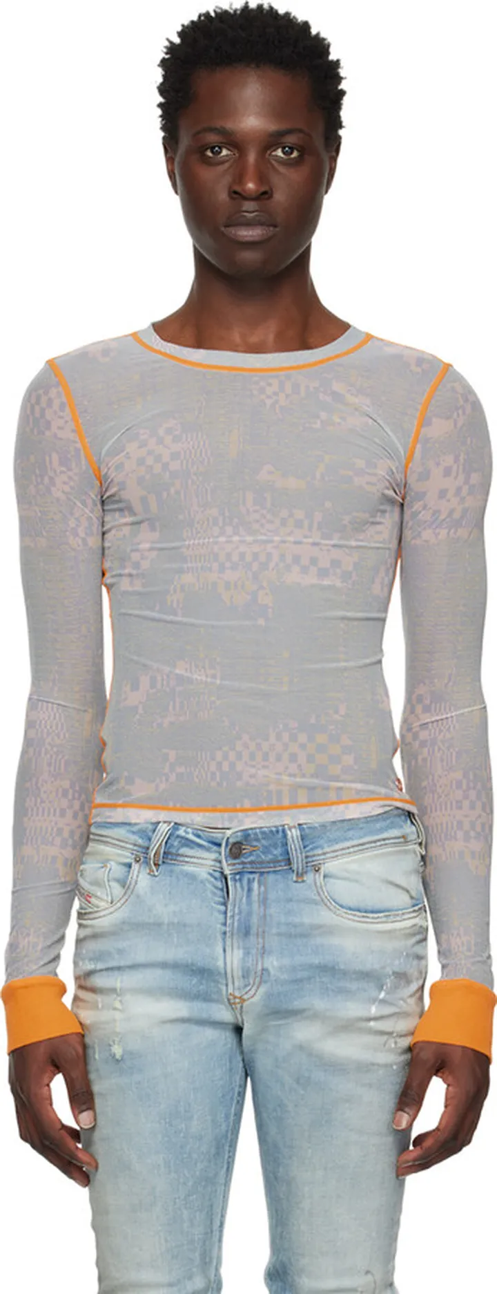 Diesel Blue T-Siel Long Sleeve T-Shirt