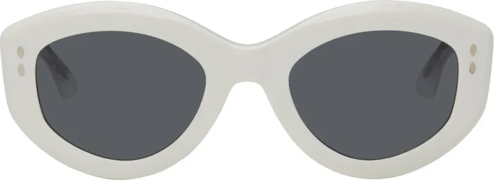 Isabel Marant White Cat-Eye Sunglasses