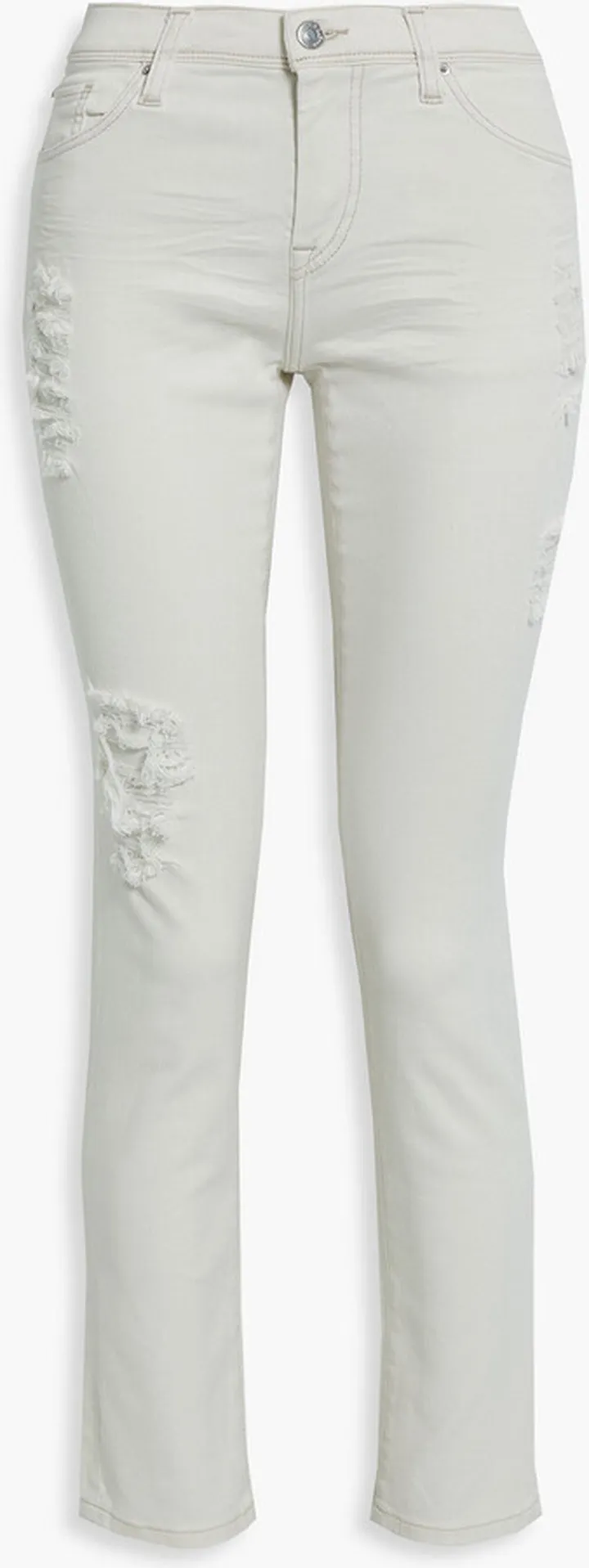 Nadji distressed high-rise skinny jeans