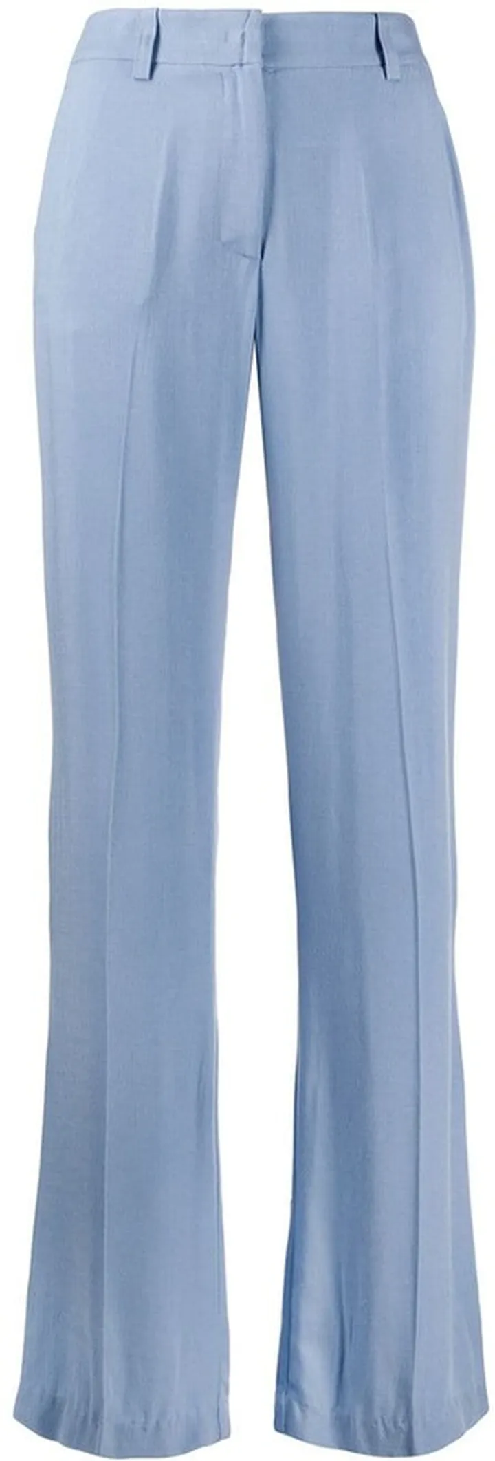 Mid-Rise Straight Leg Trousers
