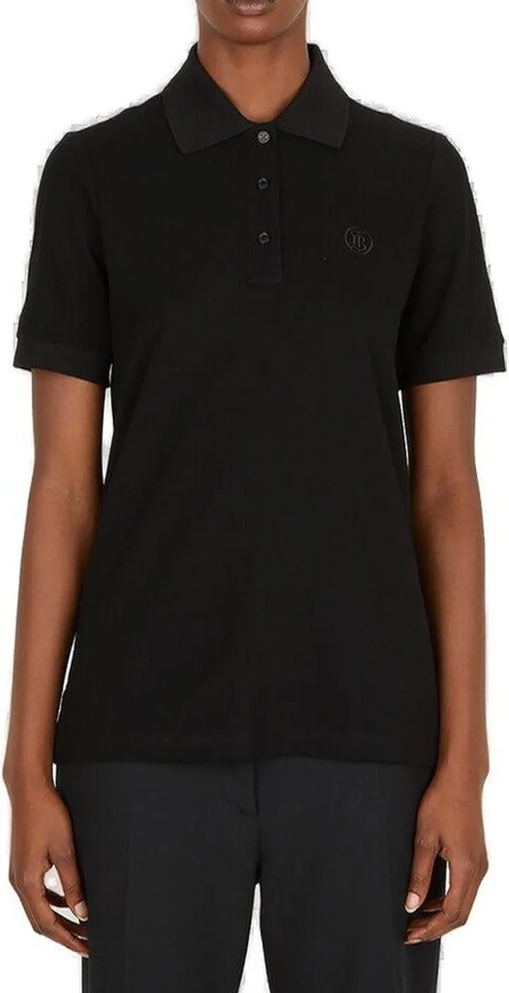 Burberry Logo Embroidered Polo Shirt