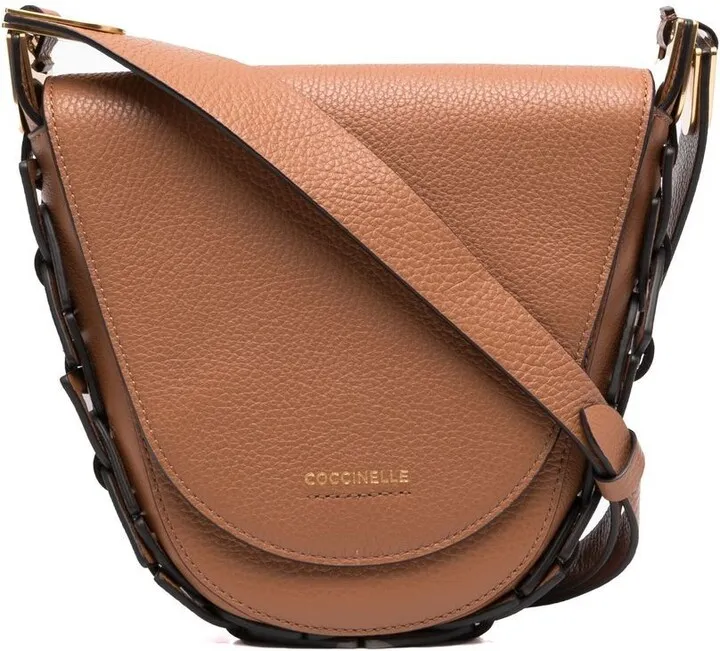 Chain-Detail Leather Tote Bag