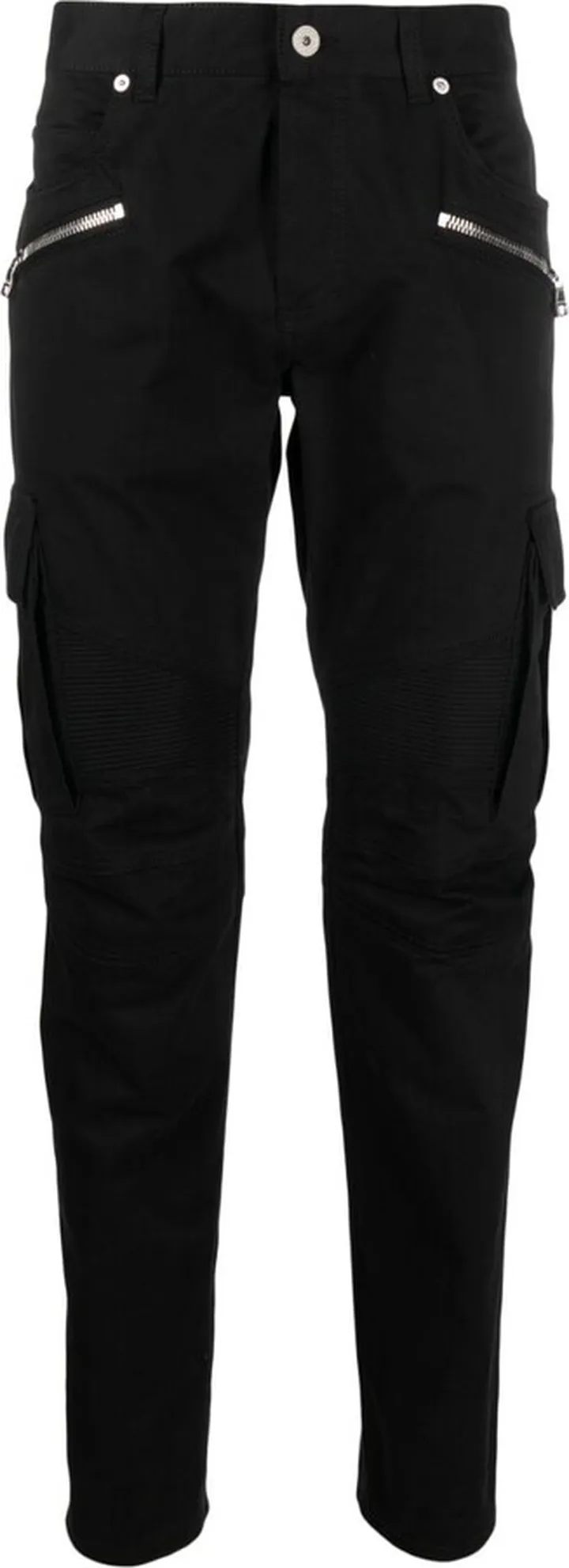 Tapered-Leg Cotton Cargo Trousers