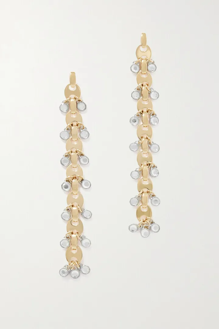Paco Rabanne - Gold-tone Crystal Earrings - One size