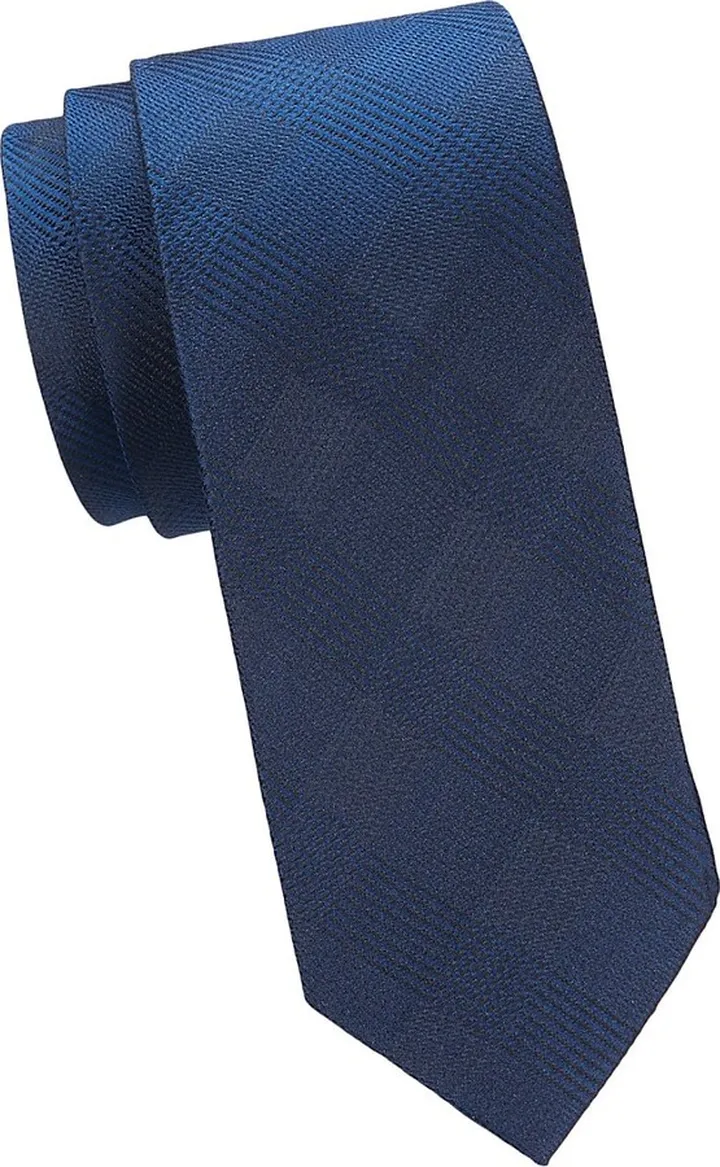 Glen Plaid Silk Tie