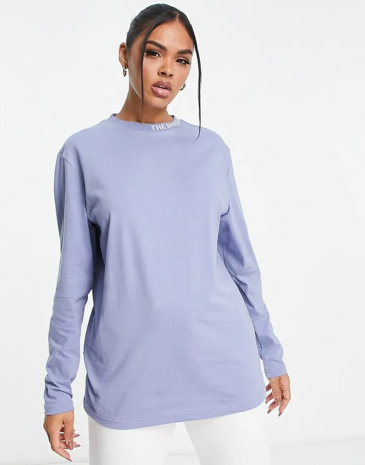 The North Face Zumu long sleeve t-shirt in folk blue