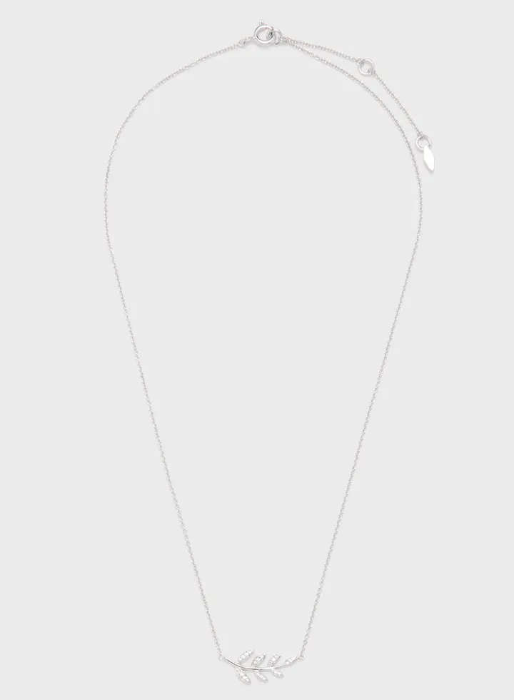 Olive Branch Sterling Necklace