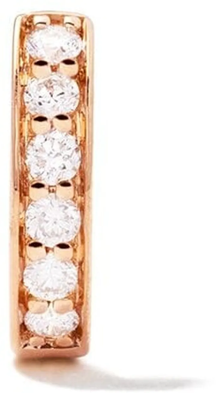 18kt rose gold IRINA diamond huggie earring