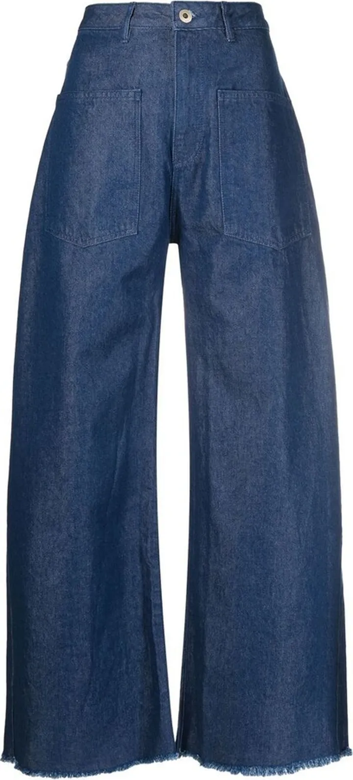 Patchpocket wide-leg jeans