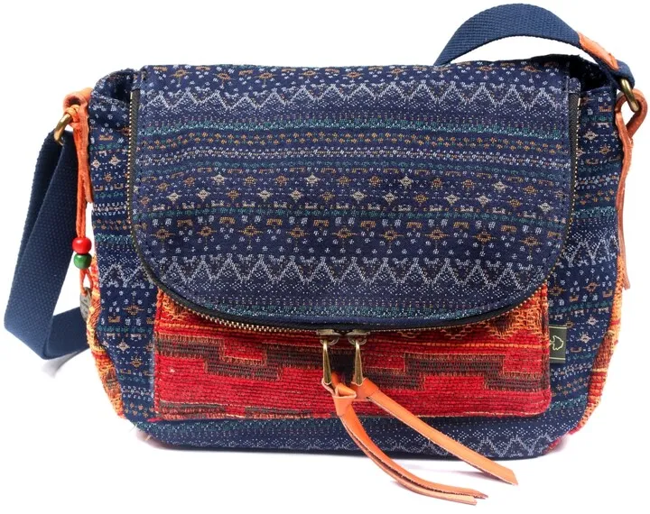 Tsd Brand Tribal Secret Canvas Crossbody Bag