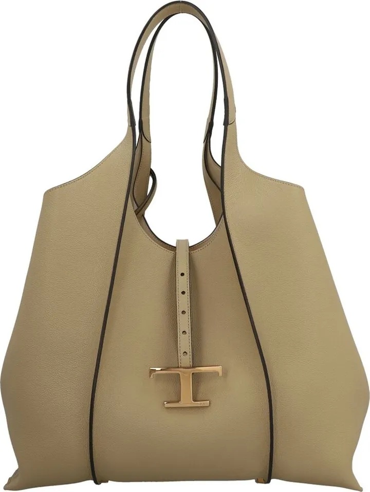 Tod's Timeless Logo Plaque Tote Bag