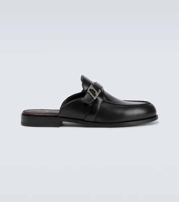 Muloman leather slippers