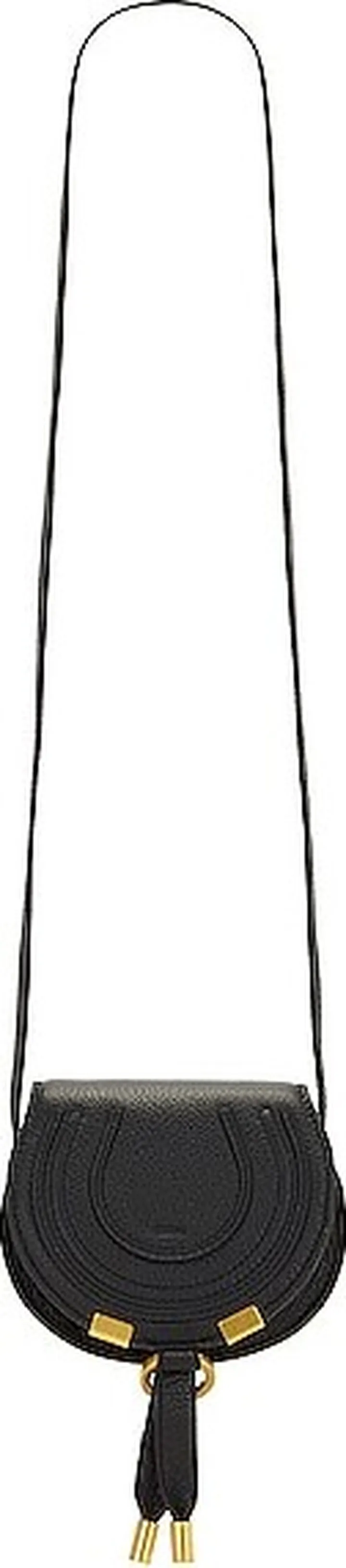 Chloe Nano Marcie Saddle Bag in Black