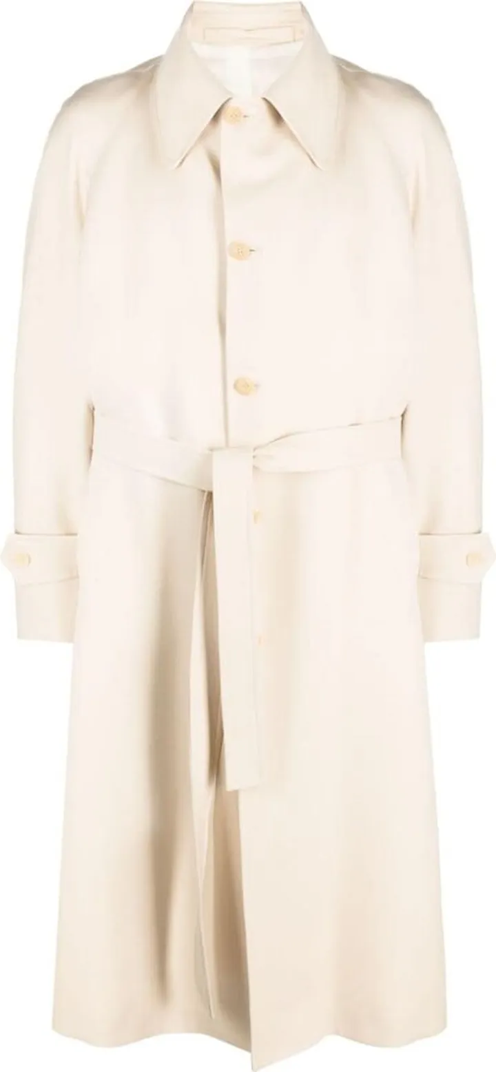 Tied-Waist Trench Coat