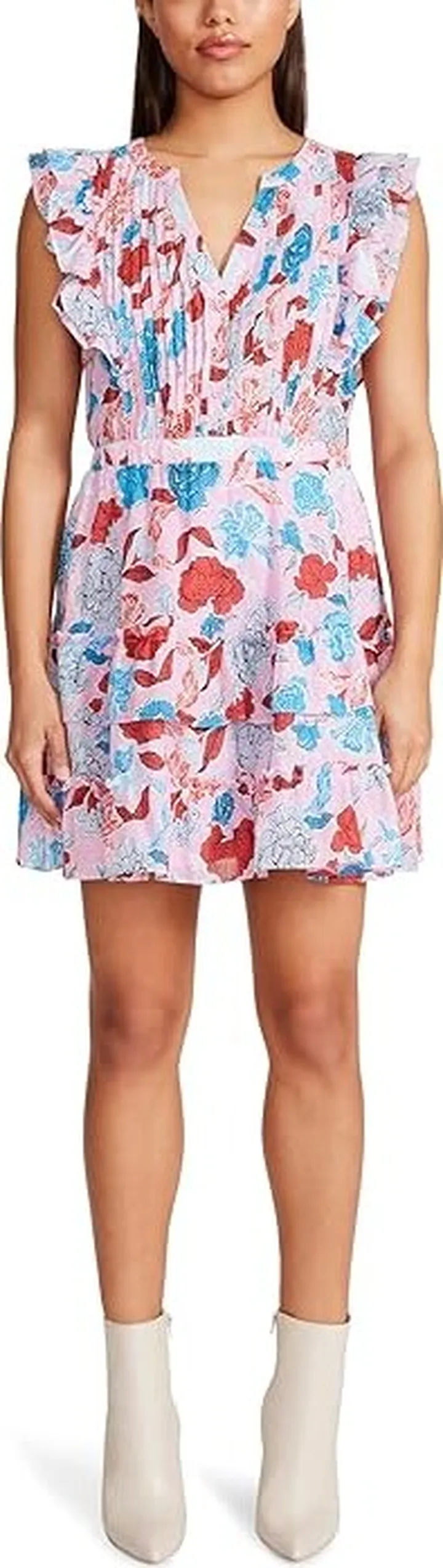 Steve Madden On The Ruffle Dress (Pink) Women's Dress
