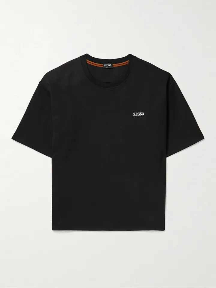 Logo-Appliquéd Cotton-Jersey T-Shirt
