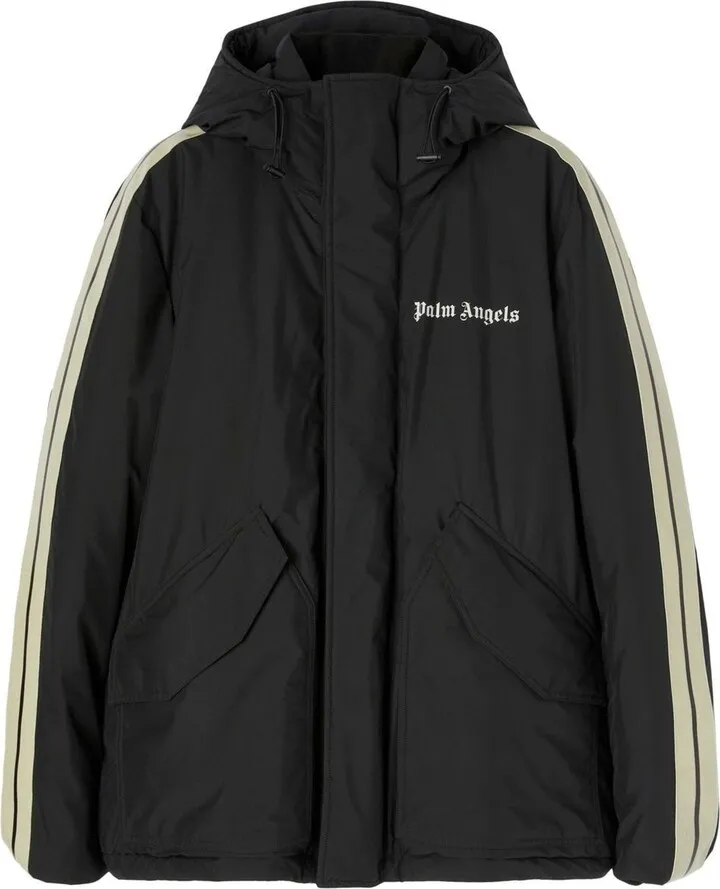 Track Logo-Print Ski Jacket