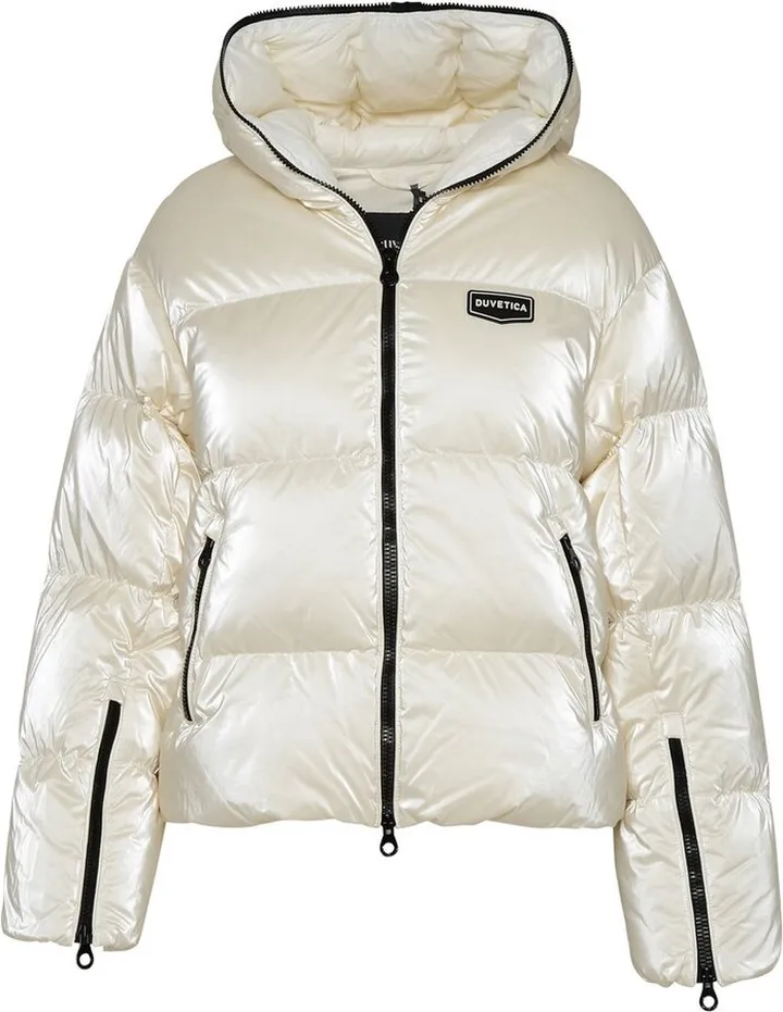 Duvetica Bagnera Logo Patch Zip-Up Puffer Jacket