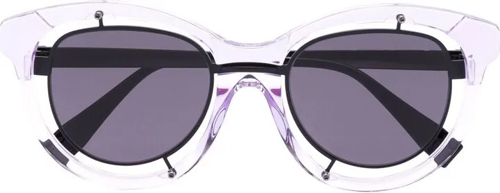 Black And Purple H93 Oversized Sunglasses
