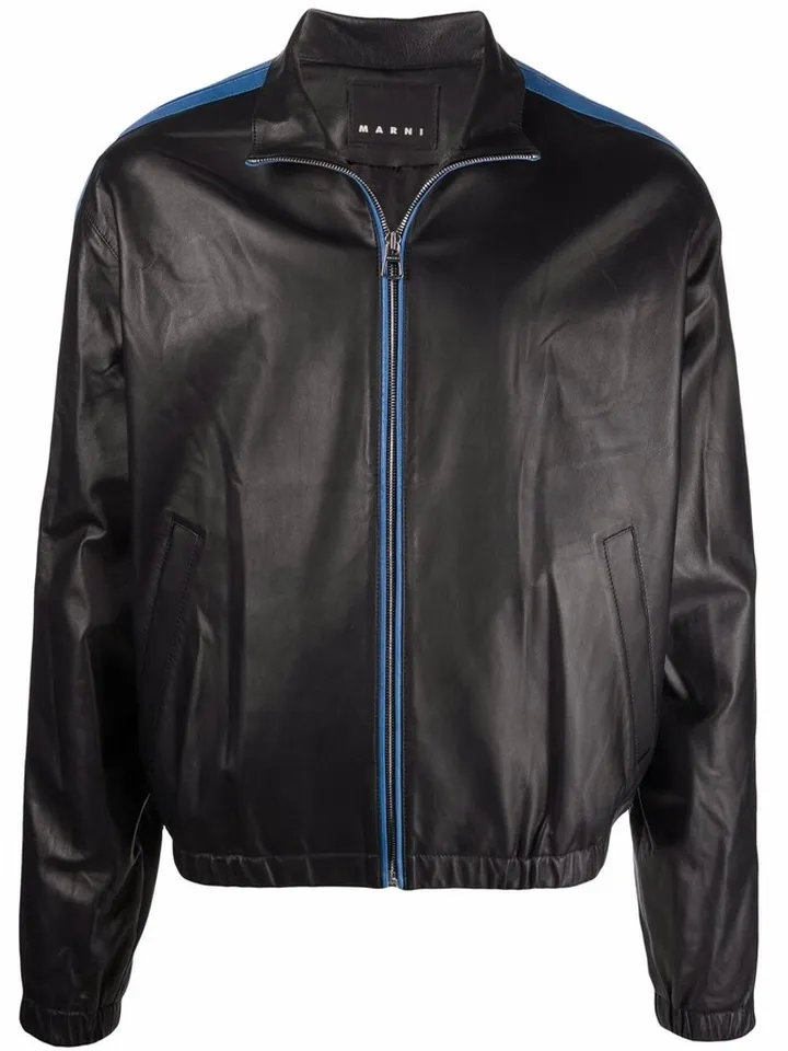 Side-Stripe Bomber Jacket