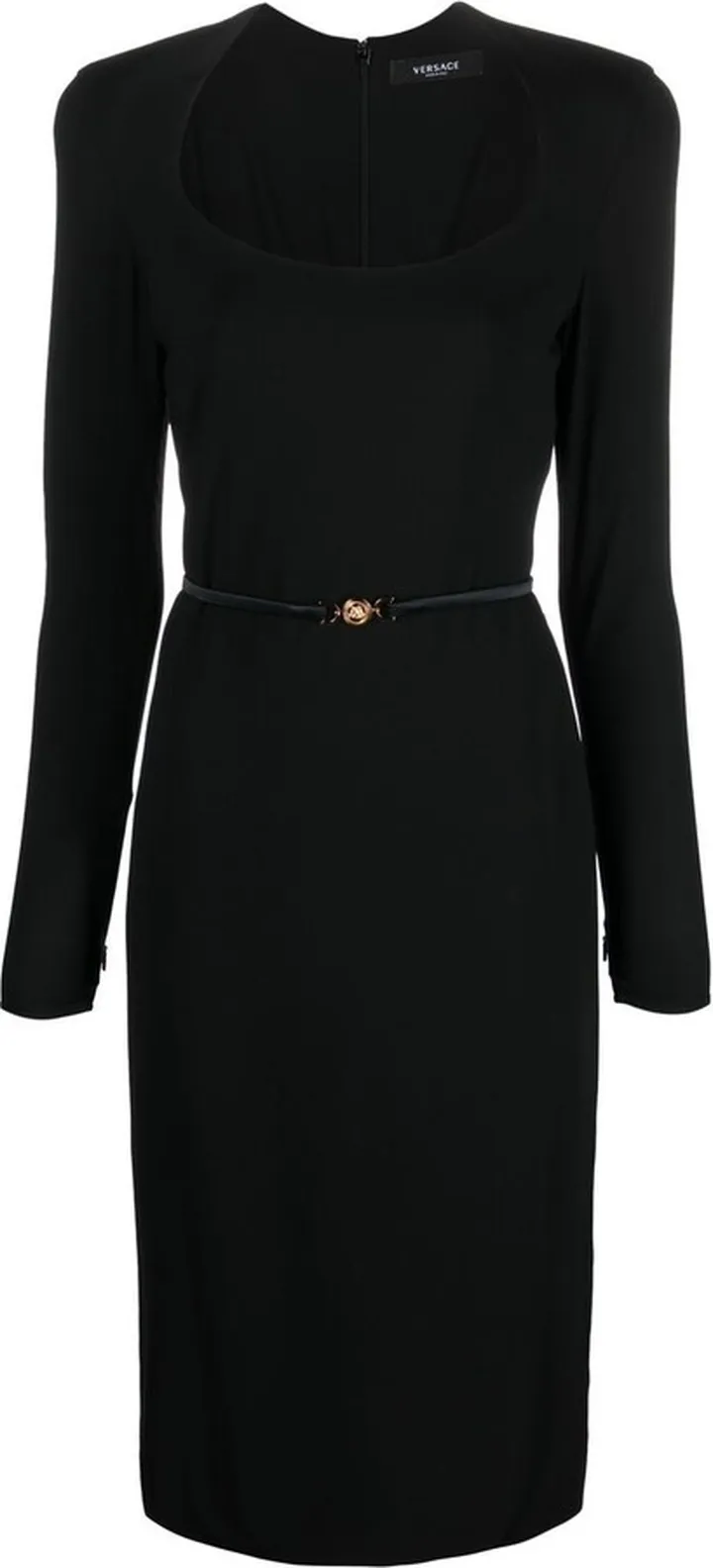 Medusa belted midi dress
