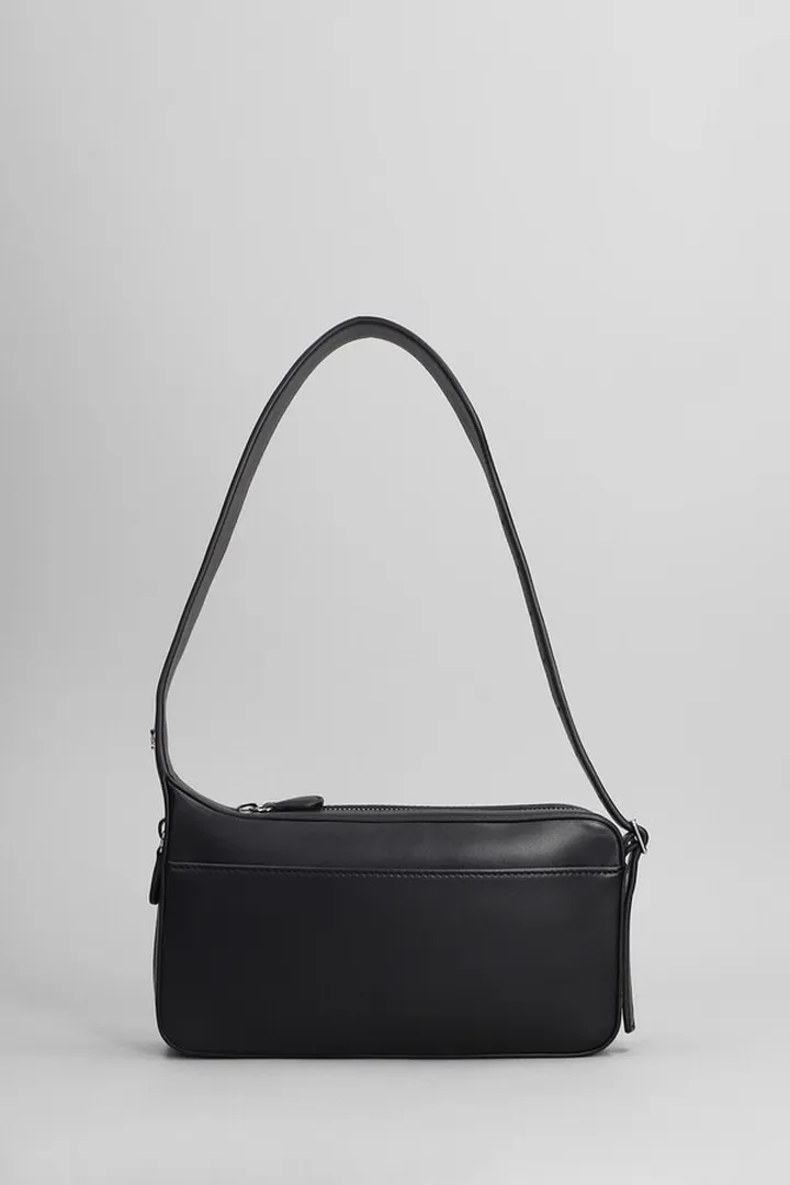 Hand Bag In Black Leather