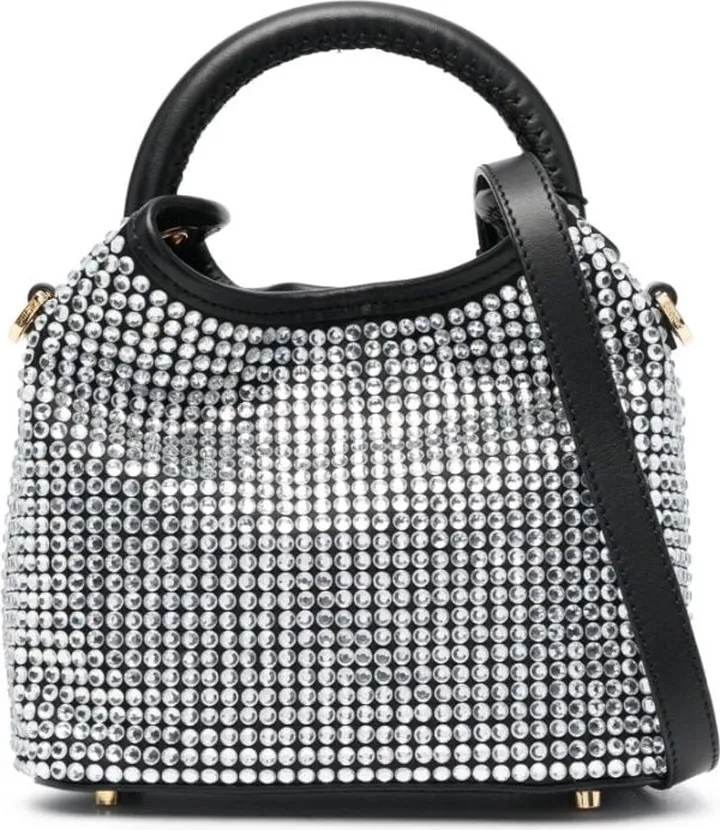 Crystal-Embellished Mini Tote Bag