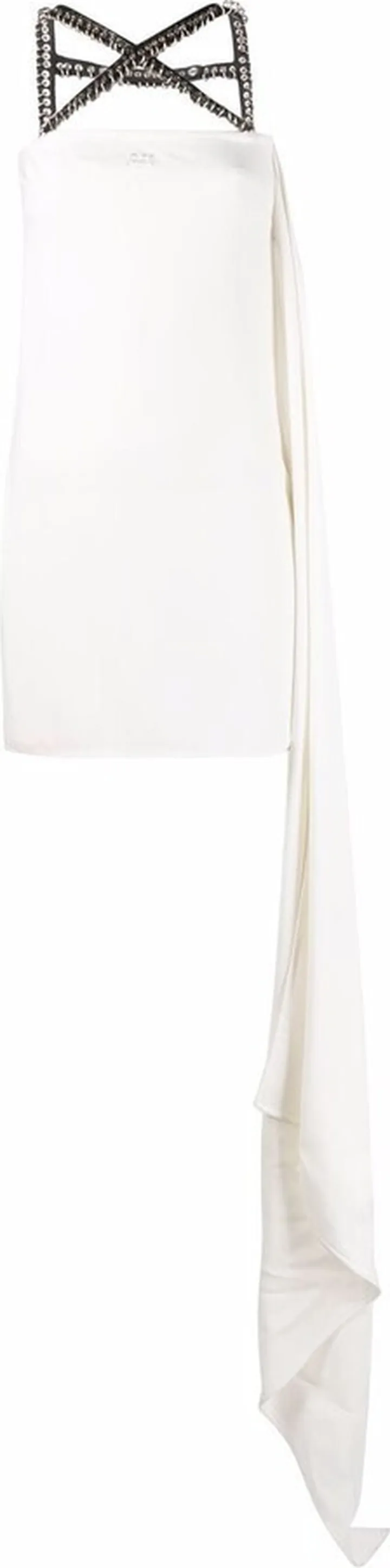 Draped Panel Mini Dress