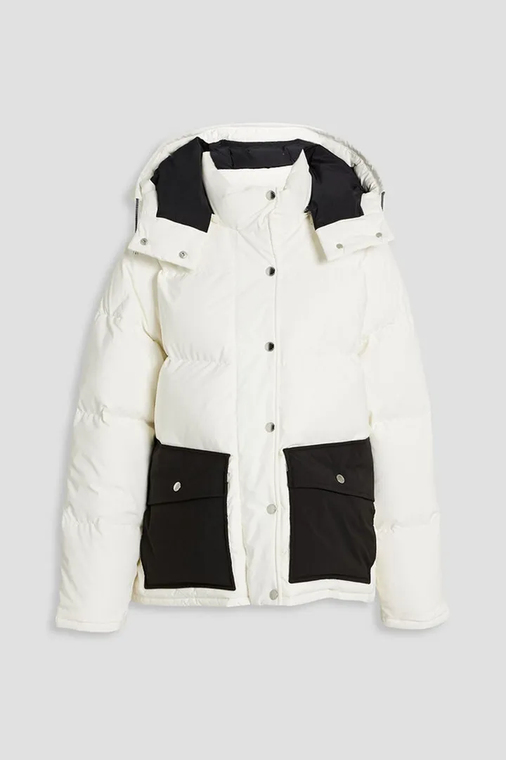 Hakuba quilted hooded down ski jacket