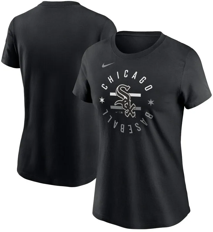 Women's Nike Black Chicago White Sox Local Team T-shirt