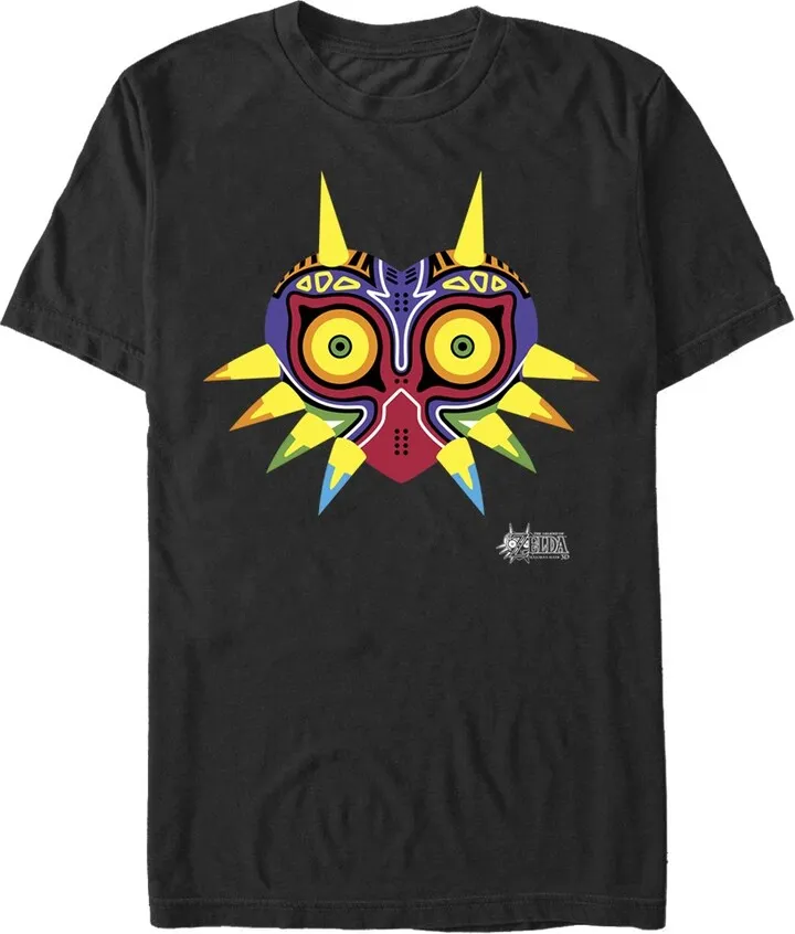 Men's Nintendo Legend of Zelda Majora's Mask Design T-Shirt - Black - Large
