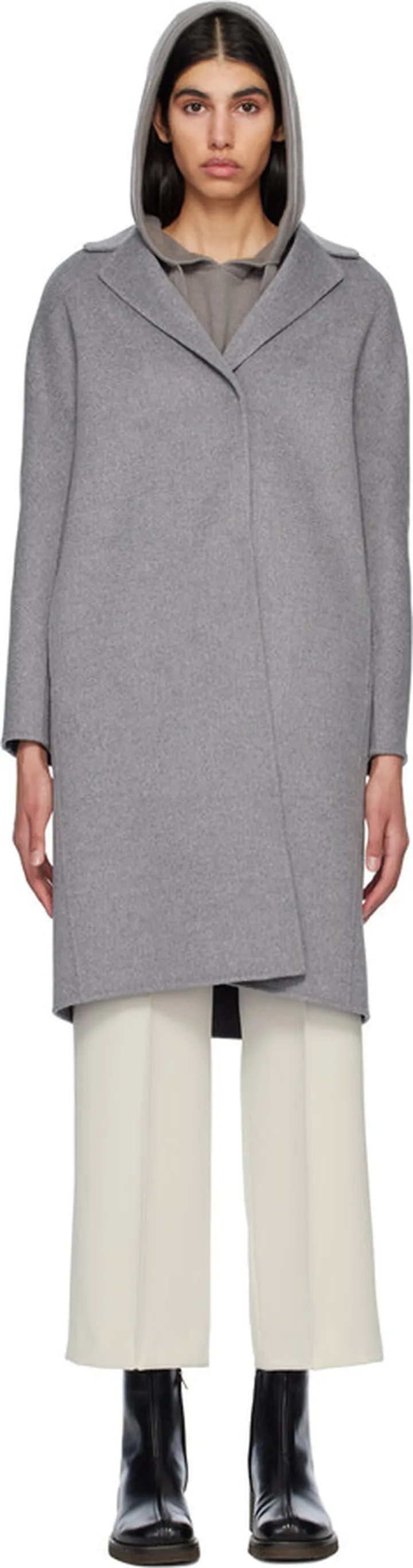 S Max Mara Gray Regina Coat
