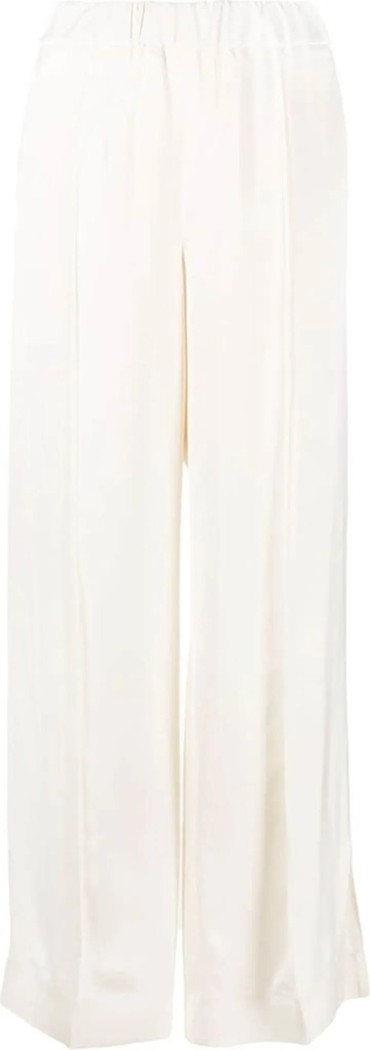 Elasticated Straight-Leg Trousers