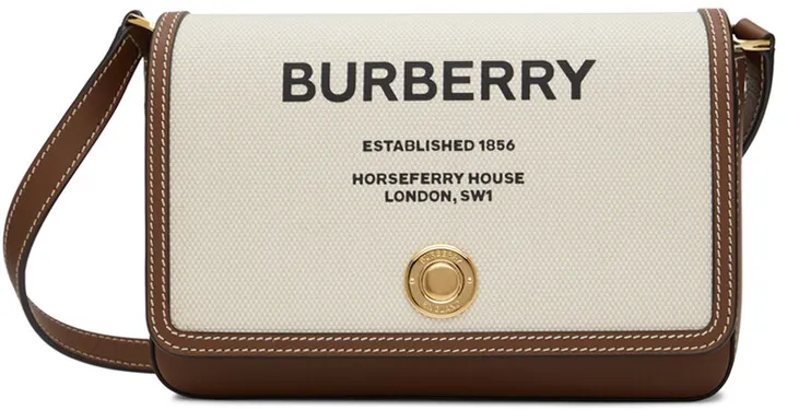 Burberry Off-White Mini New Hampshire Bag