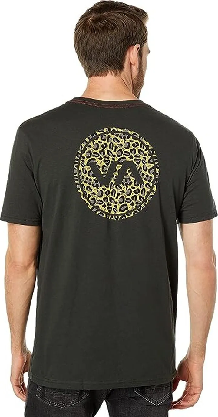 RVCA VA Mod Fill Short Sleeve Tee (Pirate Black) Men's Clothing