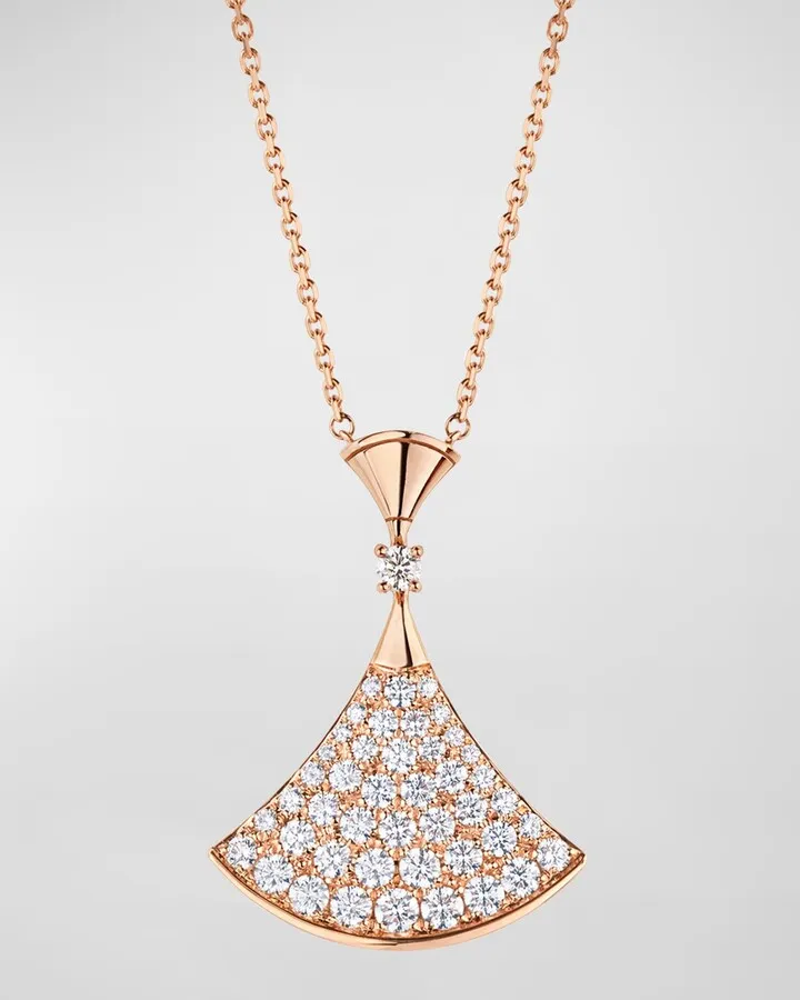 Divas' Dream Diamond Pendant Necklace in 18k Rose Gold