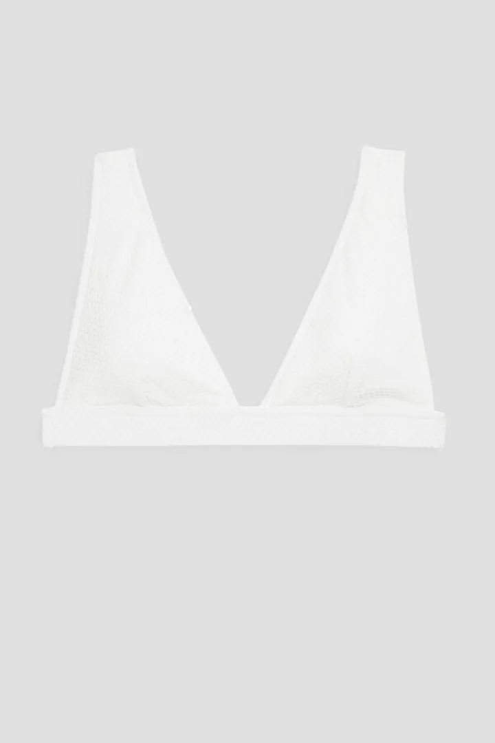 Textured bikini top
