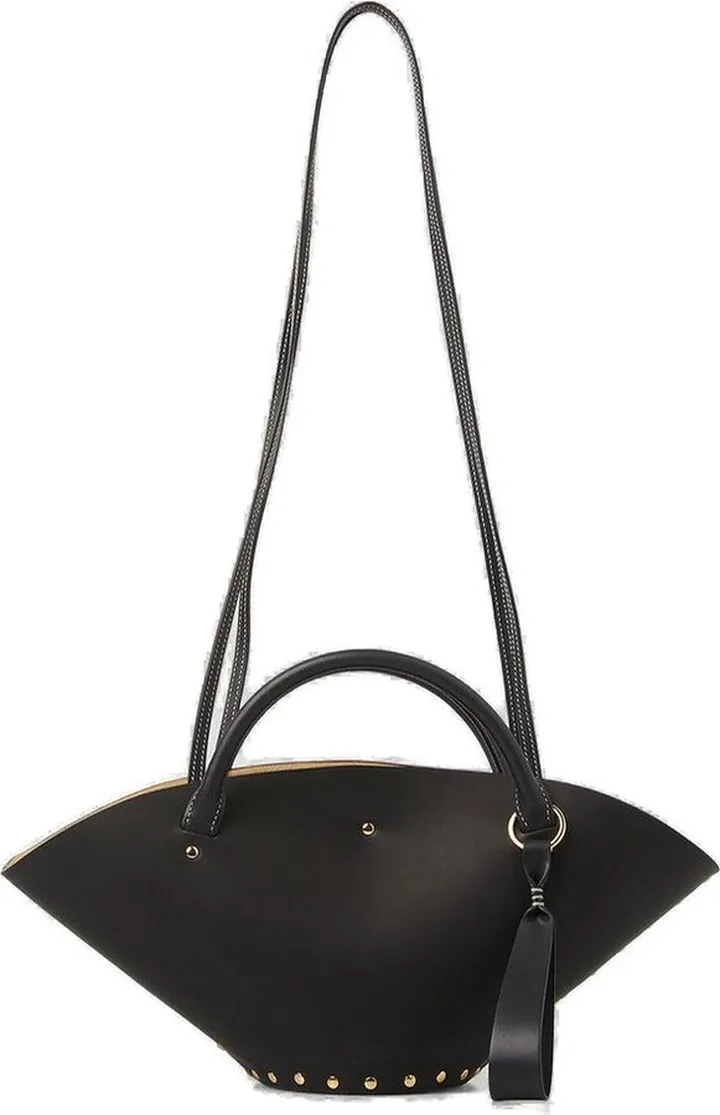 Jil Sander Sombrero Rivet Logo Stamped Tote Bag