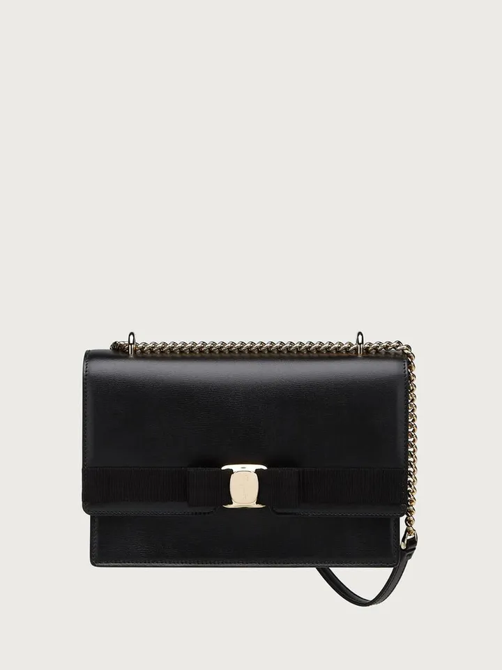 Ferragamo Women Vara Bow cross body bag Black