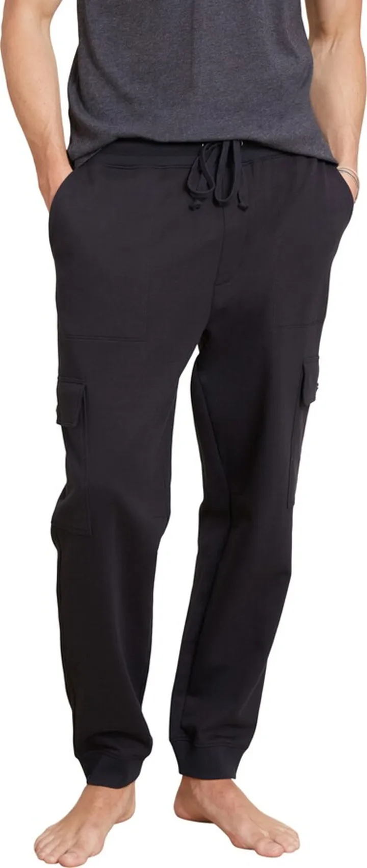 Malibu Collection® Pima Cotton Fleece Cargo Sweatpant