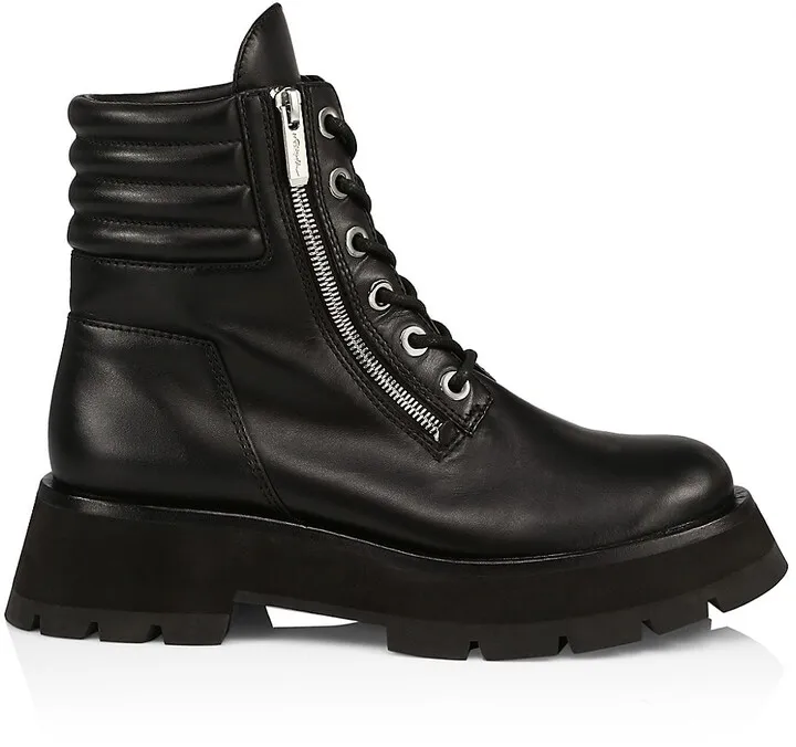 Kate Lug-Sole Double Zip Boots