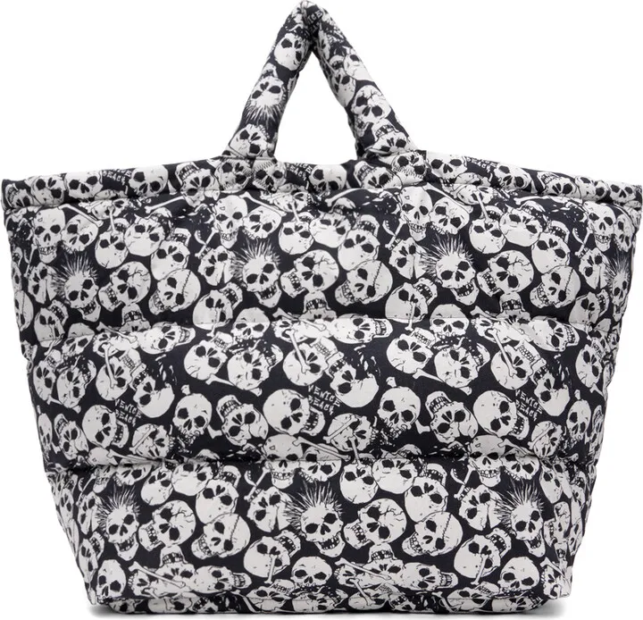 ERL Black Medium Puffer Down Tote