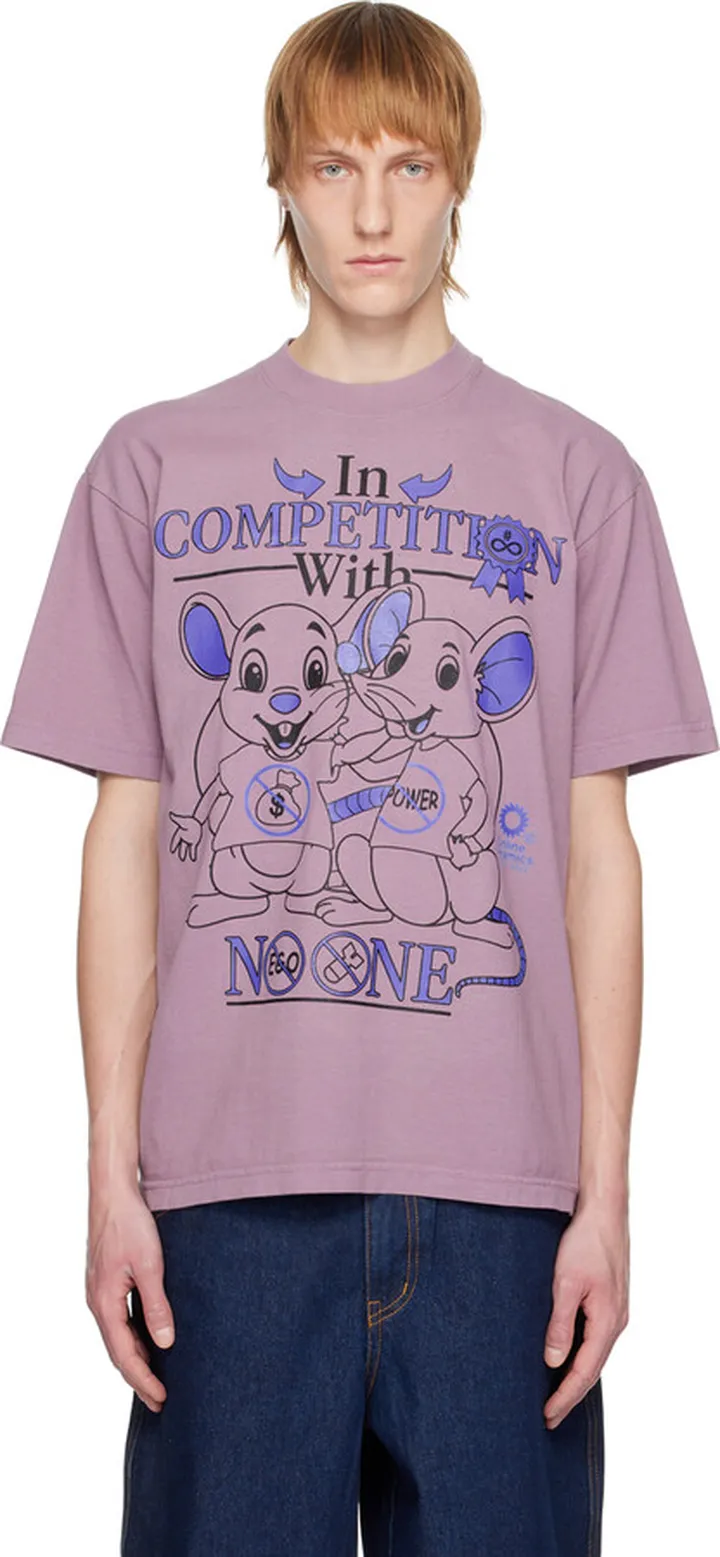 Online Ceramics Purple 'In Competition With No One' T-Shirt