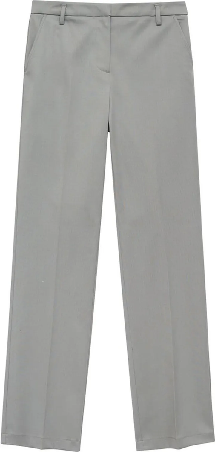 Pressed-Crease Straight-Leg Trousers