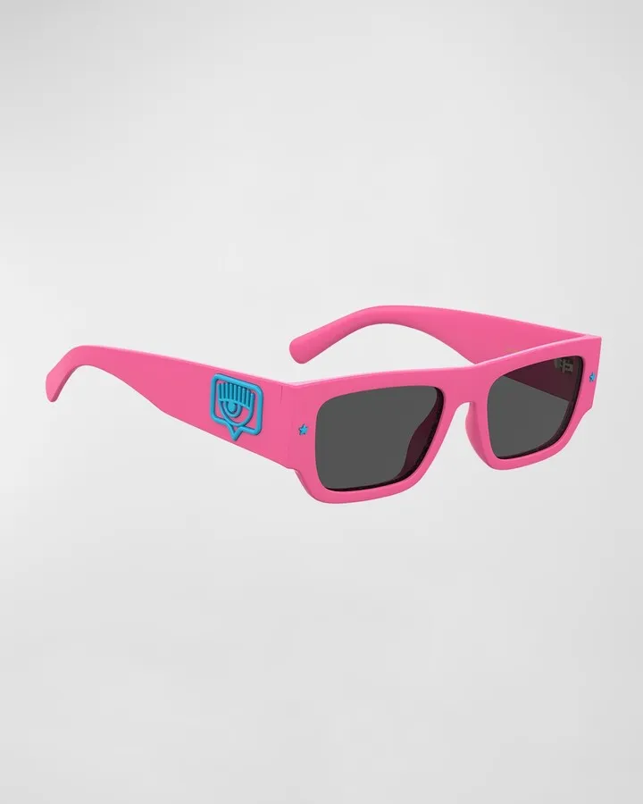 Logo Rectangle Propionate Sunglasses